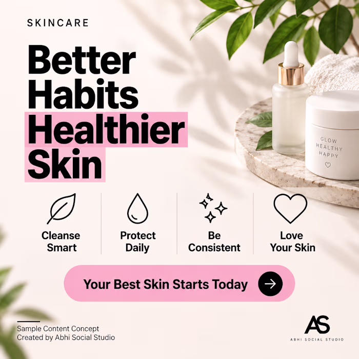 Skincare Brand Social Media Content
A