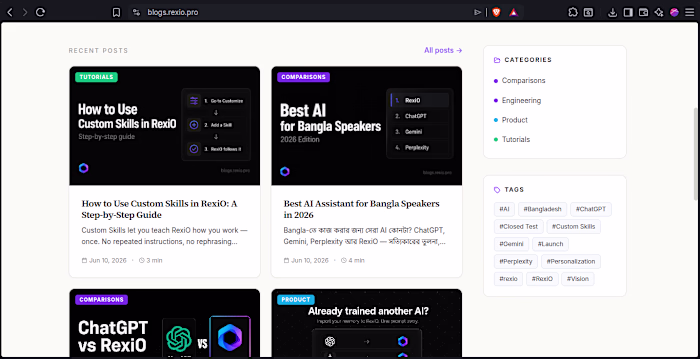 The domain blogs.rexio.pro (http://blogs.rexio.pro) belongs