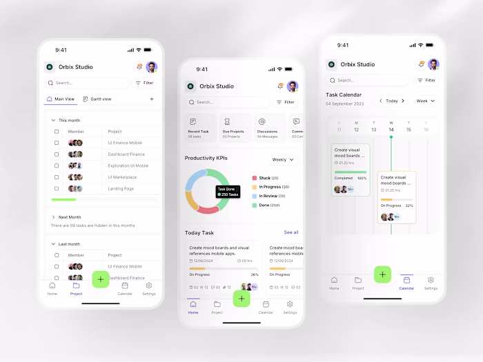 Task & Team Management Mobile App Design