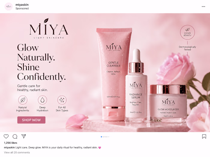 Luxury Skincare Social Media Ad