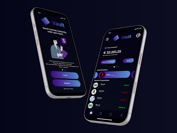 VaultPay — FinTech Mobile App