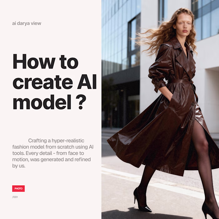 Crafting a hyper-realistic fashion model from scratch using ...