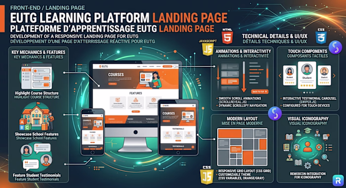 EUTG Learning Platform (Landing Page)