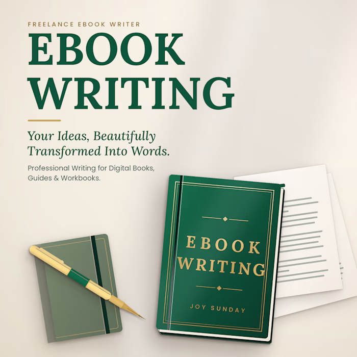 I create engaging, well-structured ebooks