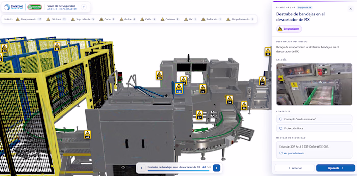 3D Safety Training Viewer — Industrial Packaging Line