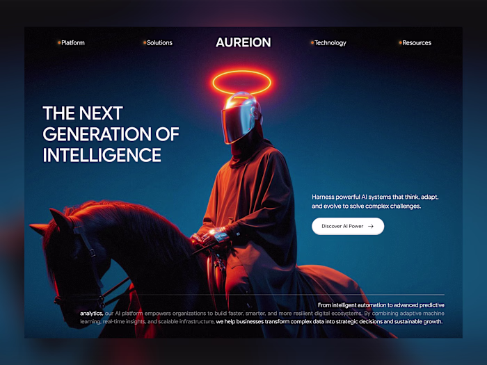 Hero for an AI Platform
