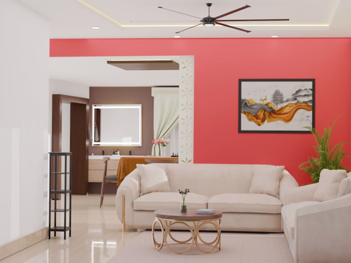 this interior 3d design render I do for customer