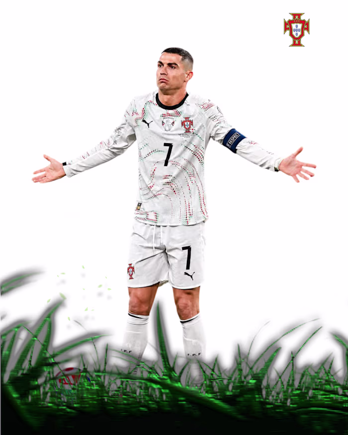 Cinematic Christiano Ronaldo Portrait Poster