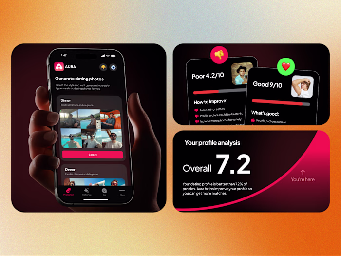Aura Mobile App UX Design and Product Development