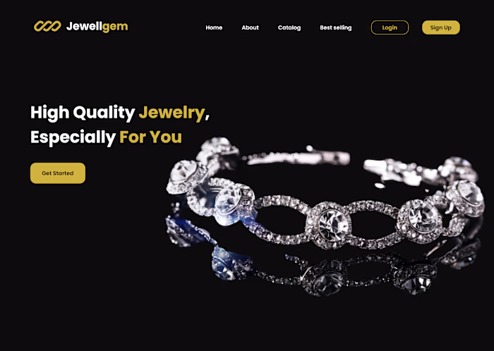 Jewellgem - Home Page Web Design