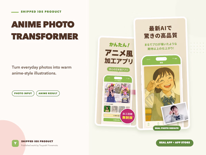 Anime-Style AI Photo App – 4.64 Rating on iOS