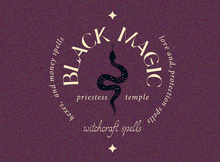 Black Magic Temple Brand Design 