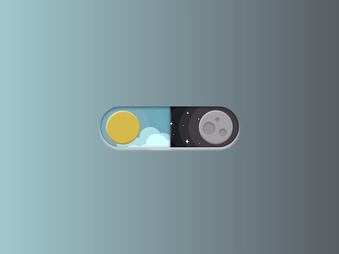 Toggle Button interactive animation