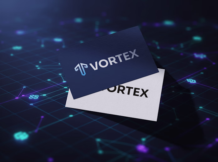 Vortex Blockchain Security Logo Brand Identity