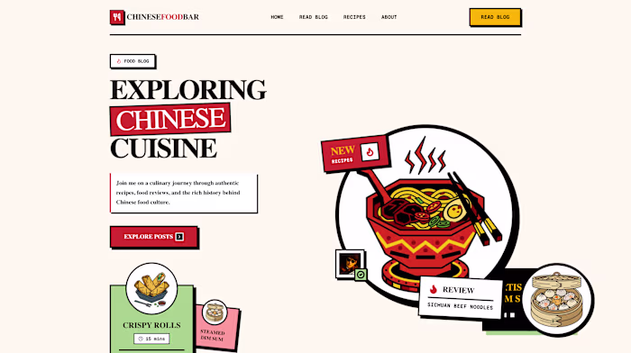A blog website for Chinese