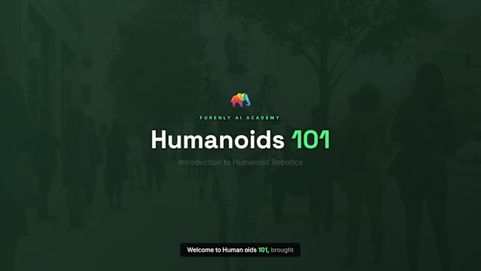 Humanoids 101 — What Is a Humanoid Robot?