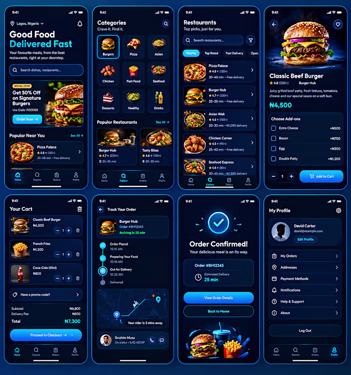 designing a modern food delivery