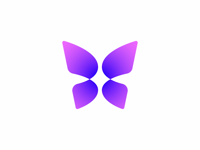 Exclusive premade abstract butterfly spark