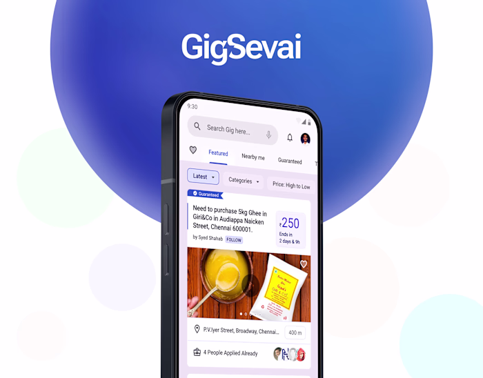 GigSevai - App for Gig Economy for Everyone