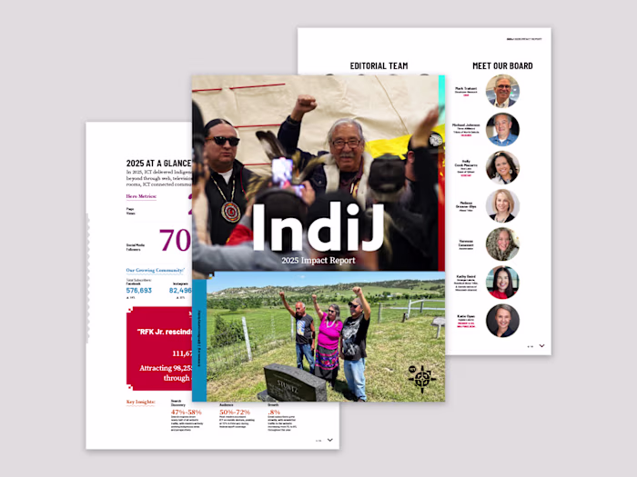 Design and Art Direction of ICT's 2025 Impact Report