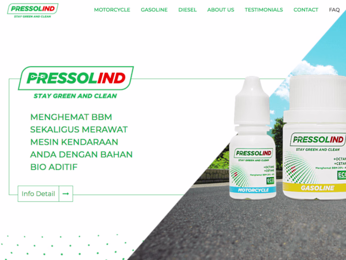 Presolind Landing Page