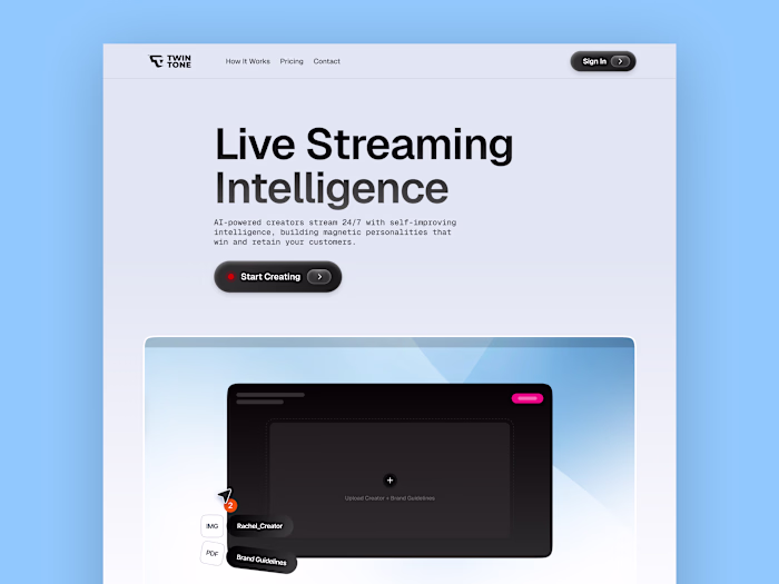 TwinTone's Live Streaming Intelligence Platform

Website