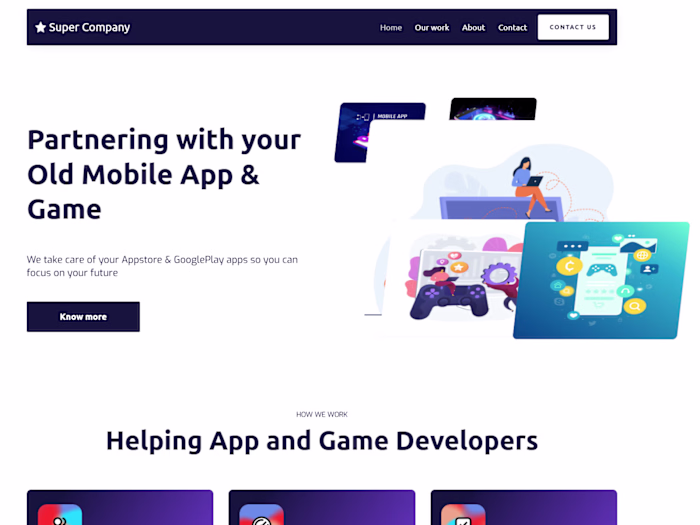 Website Build for Super Company
