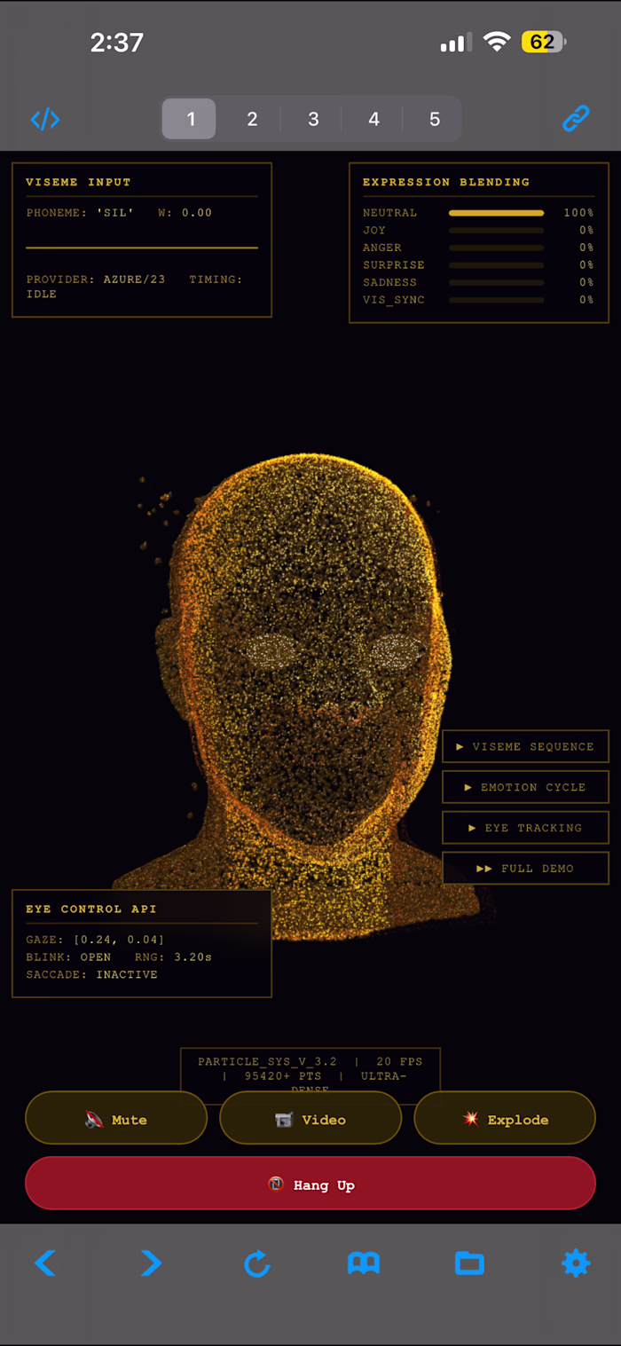 AI avatar design and web