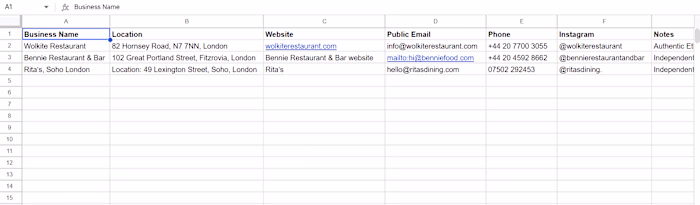 A lead generation practice project