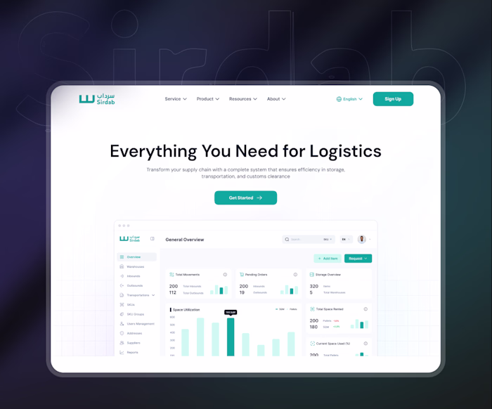 Multilingual Logistics Website Redevelopment for Sirdab