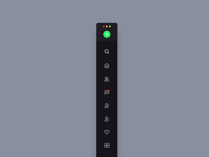Sidebar Navigation Animation