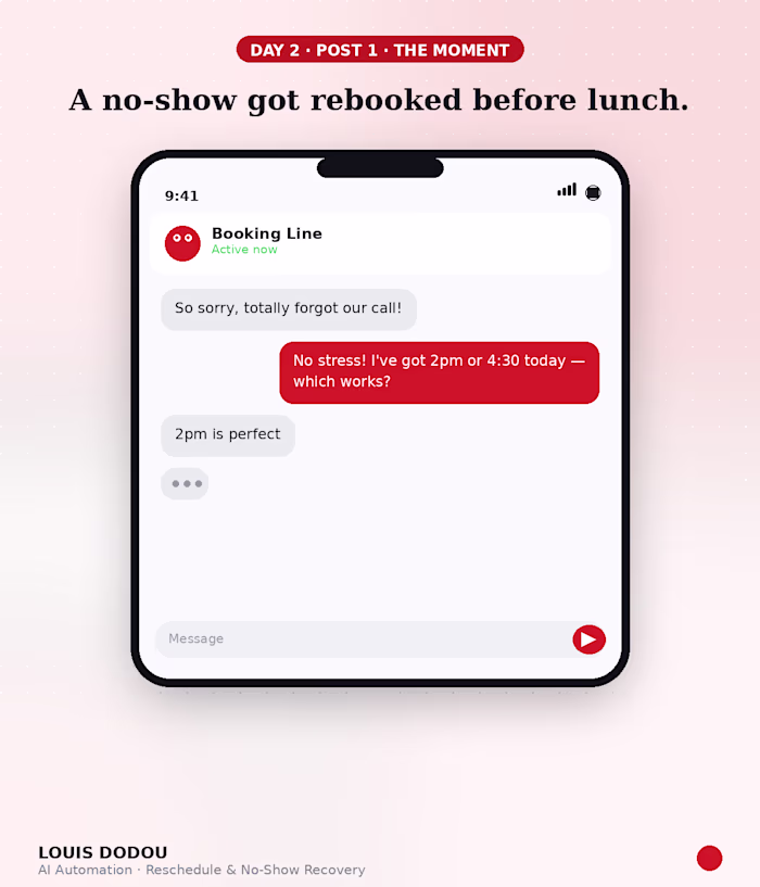 A no-show got rebooked before