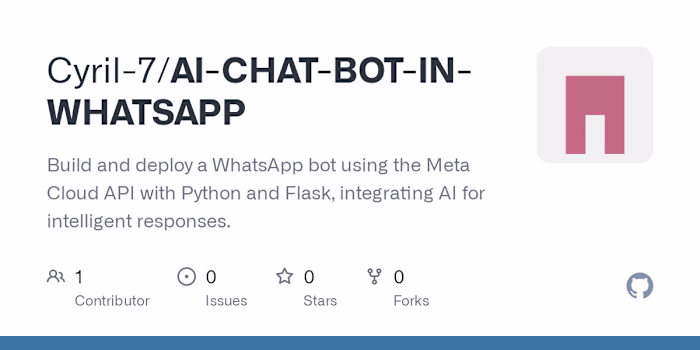WhatsApp Bot with Meta Cloud API and Flask