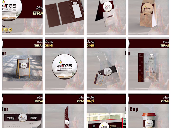TGS Cafe London | Logo and Brand Identity Design