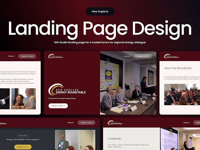 Simple but effective landing page