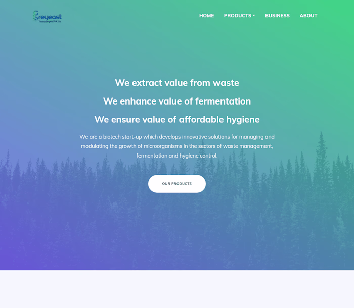 Business Website For a Biotech Startup