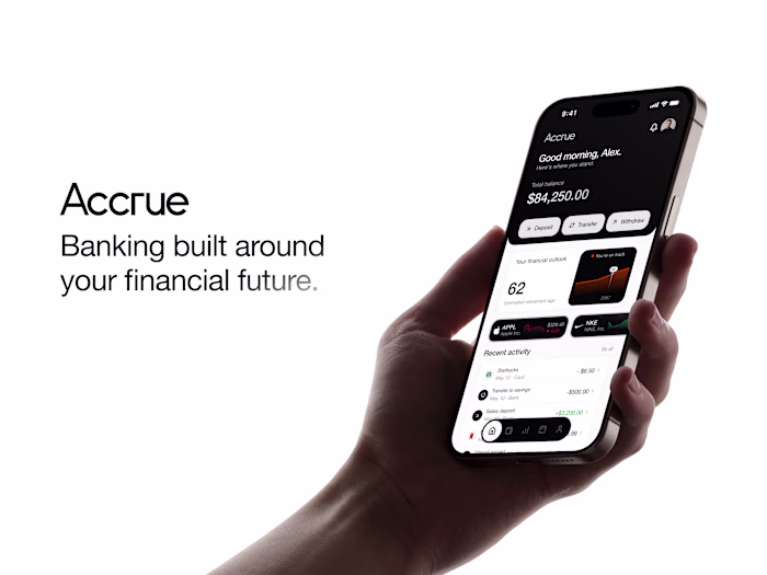 Accrue — Digital Banking & Financial Planning