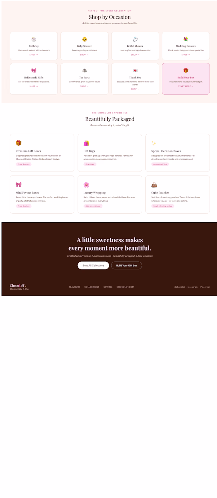 ChocoLot — Shop by Occasion