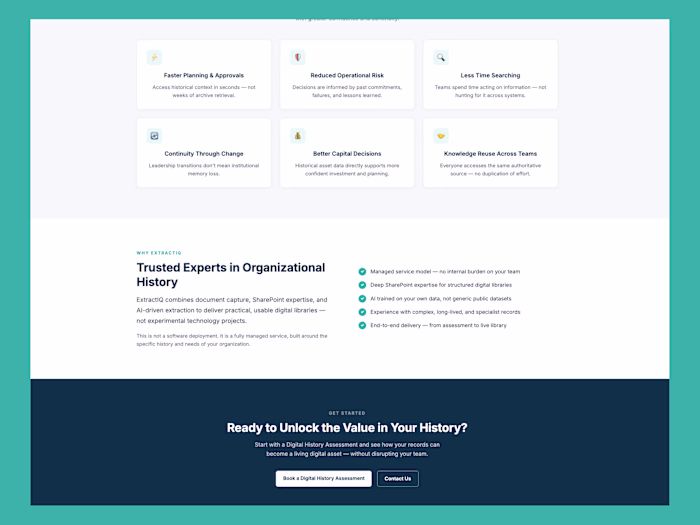 Redesigned and built a marketing