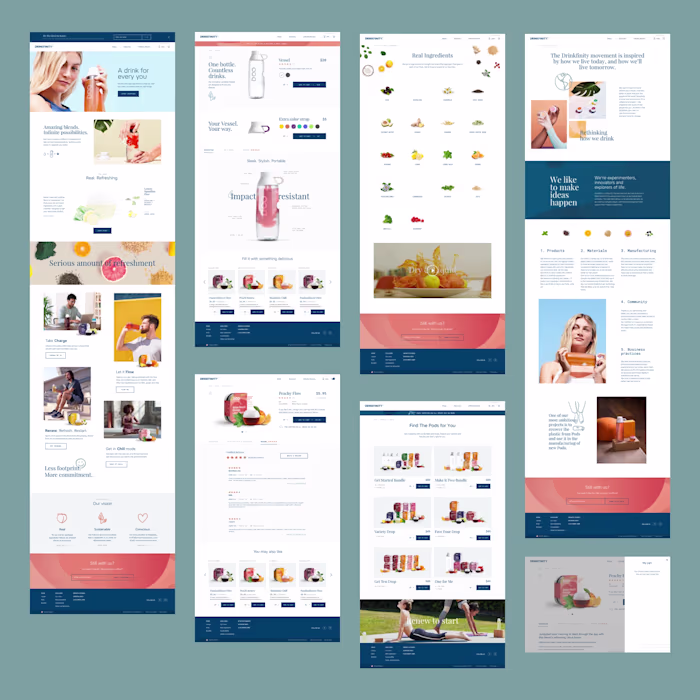 Design Ecommerce for Pepsico brand - Drinkfinity