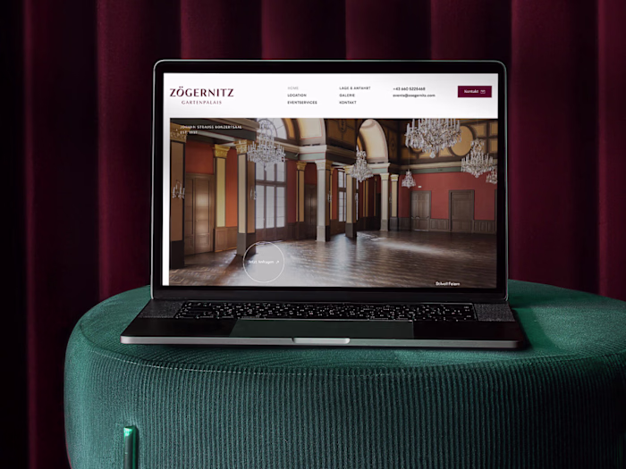 Casino Zögernitz Website Development for Vienna Palace