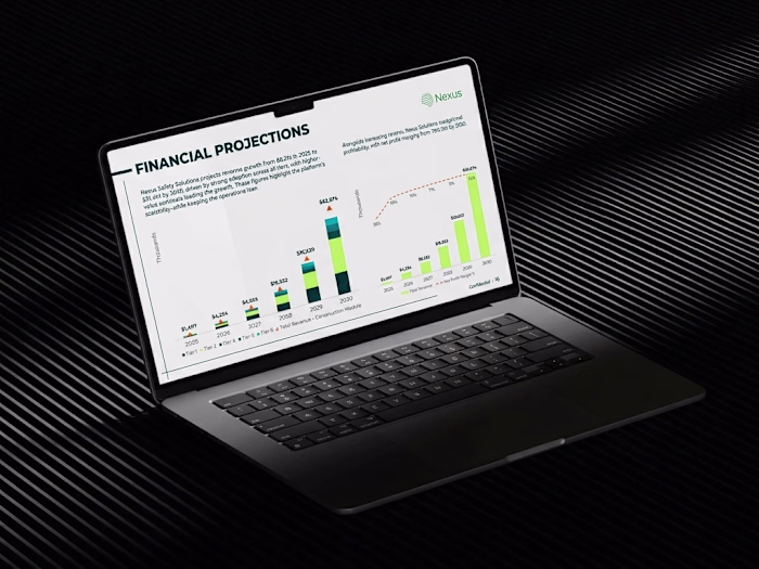 An investor pitch deck for