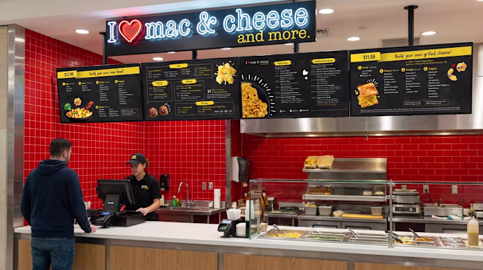I ❤️ Mac & Cheese Retail Digital Signage