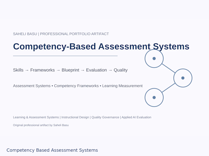 Developed a competency-based assessment framework