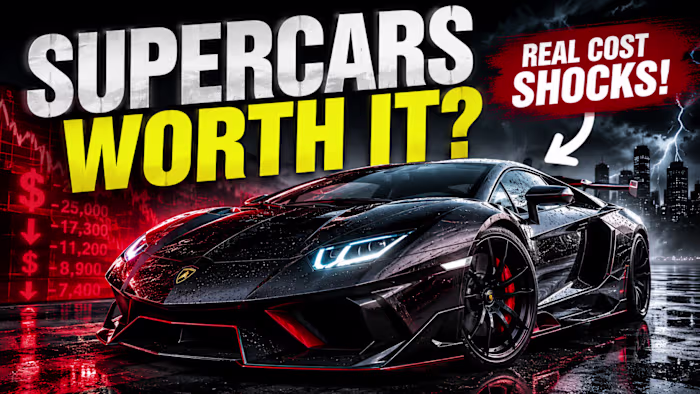 Luxury Supercar YouTube Thumbnail High CTR Automotive Design
