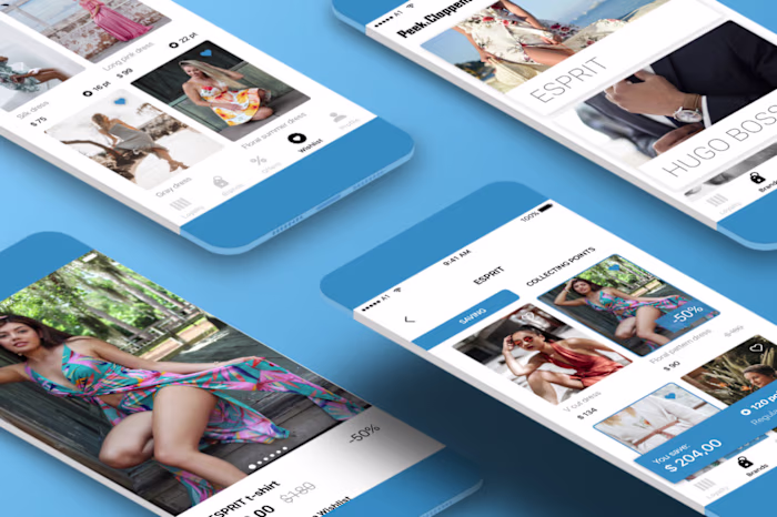 Fashion Retailer Loyalty App, Ux and UI design