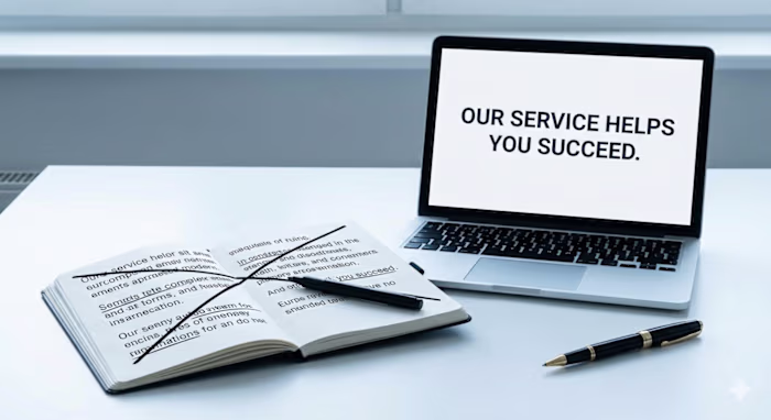 "Clear copy beats clever copy