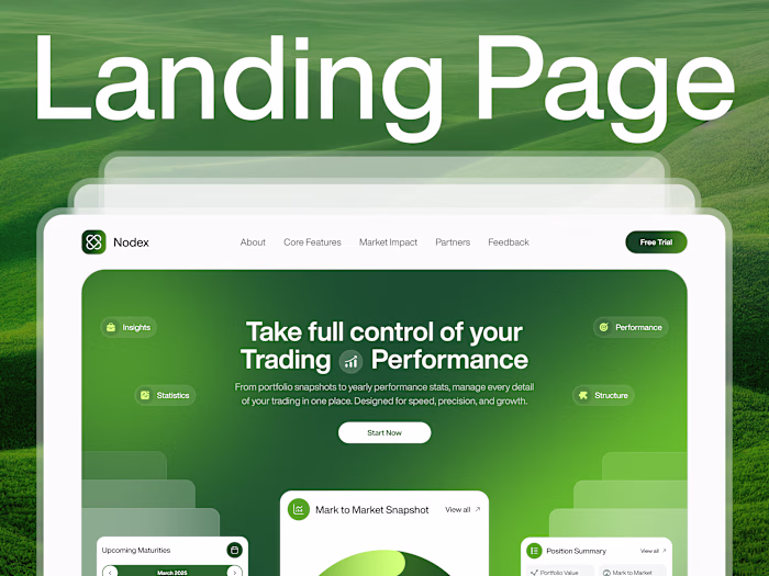 Working on a new case: Landing Page for Nodex — the app we d...