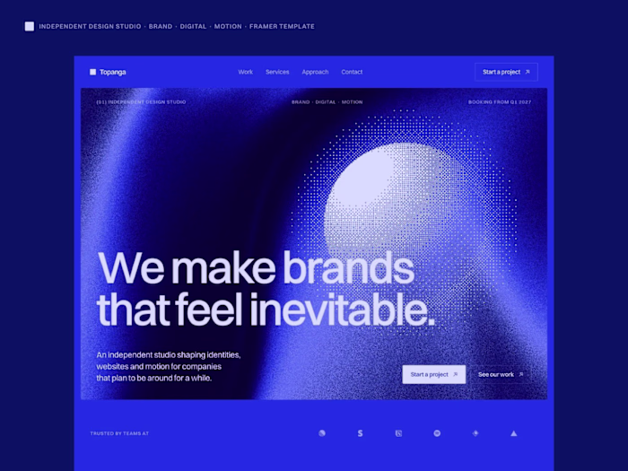 Fresh Framer Template drop!

Simple, monochrome,