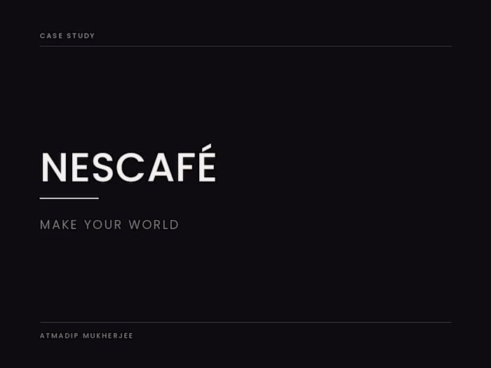 Nescafé — Make Your World